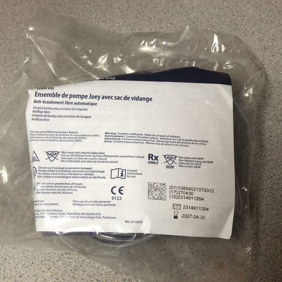 7 Kangaroo Joey Dual Bag Feed Set - 1000 mL Flush Set 763662 New Factory… - Picture 5 of 6